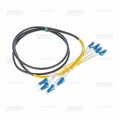 Оптическая кабельная сборка 8LC/UPC-8LC/UPC SM 10м на кабеле CO-TS8-1
