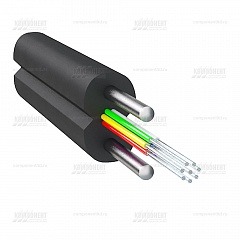 Оптический дроп кабель, 8 волокон G652D, 0.2кН, стальная проволока, CO-FTTH8-2