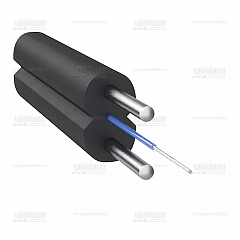 Оптический дроп кабель, 1 волокно G657, 0.4кН, стальная проволока, CO-FTTH1-3
