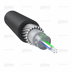 ОКБ-0.22-4Т - бронированный оптический кабель для грунта и канализации, 4 волокна, 5кН
